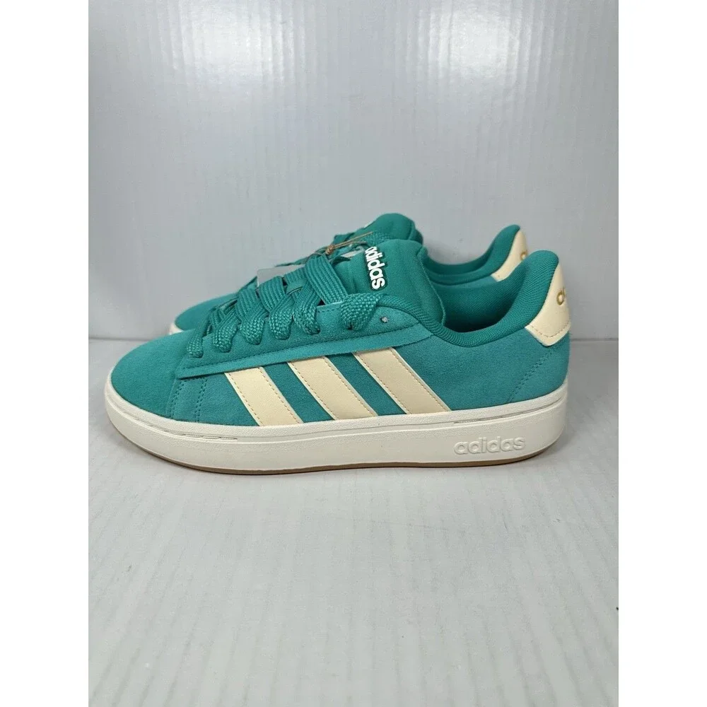 Size 8.5 adidas Grand Court Alpha 00s Lace Up Womens Blue Green Shoes JQ3004